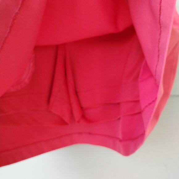 E P PRO Golf Tennis Skort Coral Red Pleats Pockets Size 4 Polyester Coolmax - Picture 5 of 9